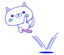 For everyday use ! Blue sky cat's. sticker #10887839