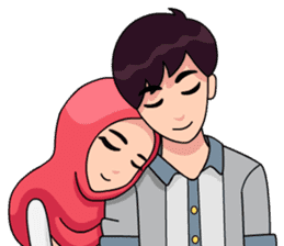 Couple Hijab sticker #10888720