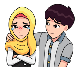 Couple Hijab sticker #10888730
