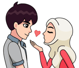 Couple Hijab sticker #10888735