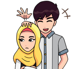 Couple Hijab sticker #10888739