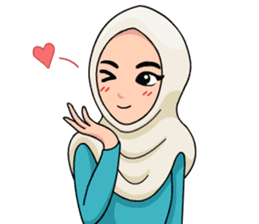 Couple Hijab sticker #10888750