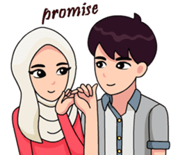 Couple Hijab sticker #10888752