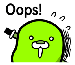 Ninja Edamame"EDAMA-MEN"(2) sticker #10889045