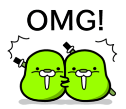 Ninja Edamame"EDAMA-MEN"(2) sticker #10889060