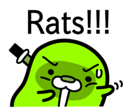 Ninja Edamame"EDAMA-MEN"(2) sticker #10889065