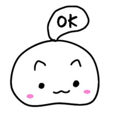 Cat balloon tail sticker #10889480