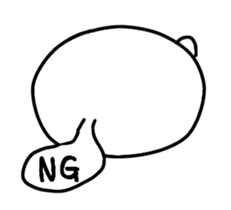 Cat balloon tail sticker #10889481