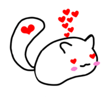 Cat balloon tail sticker #10889488