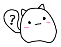 Cat balloon tail sticker #10889489