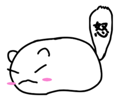 Cat balloon tail sticker #10889500