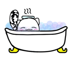 Cat balloon tail sticker #10889508