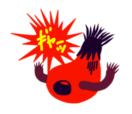 Bonus! Stick and Eggplant sticker #10889644