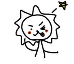 White lion and yellow chicken 2 sticker #10890041