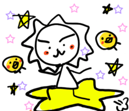 White lion and yellow chicken 2 sticker #10890053