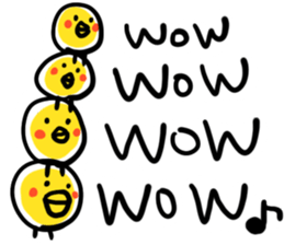 White lion and yellow chicken 2 sticker #10890065