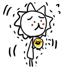 White lion and yellow chicken 2 sticker #10890067