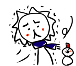 White lion and yellow chicken 2 sticker #10890073