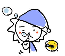 White lion and yellow chicken 2 sticker #10890078