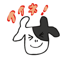 cuty bear and cow jr. sticker #10890521