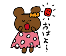 cuty bear and cow jr. sticker #10890522