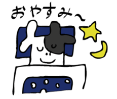 cuty bear and cow jr. sticker #10890527