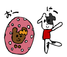 cuty bear and cow jr. sticker #10890532