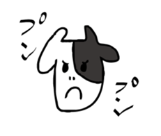 cuty bear and cow jr. sticker #10890537