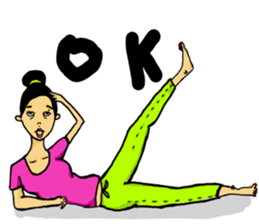 mole on the left eye sticker #10890686