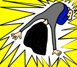 mole on the left eye sticker #10890715