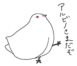 White pigeon sticker #10890761