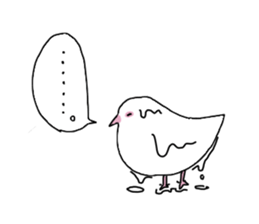 White pigeon sticker #10890771