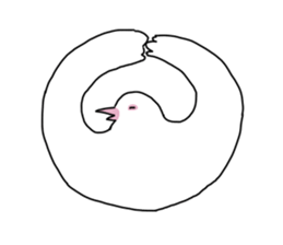 White pigeon sticker #10890784