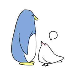 White pigeon sticker #10890793