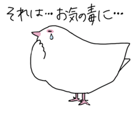 White pigeon sticker #10890794