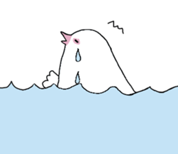 White pigeon sticker #10890796