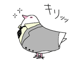 White pigeon sticker #10890798