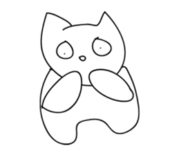 The White Cat, Lulu. sticker #10891251