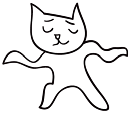 The White Cat, Lulu. sticker #10891260