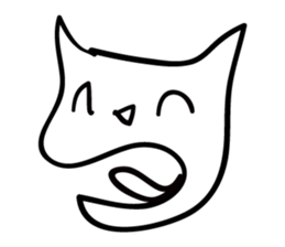 The White Cat, Lulu. sticker #10891262