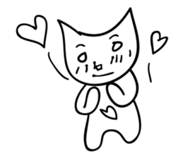 The White Cat, Lulu. sticker #10891266