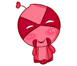 Pink Lady in Actions sticker #10892200