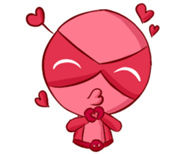 Pink Lady in Actions sticker #10892201