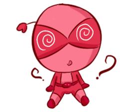 Pink Lady in Actions sticker #10892202