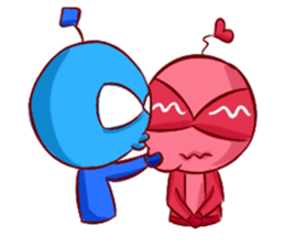 Pink Lady in Actions sticker #10892203