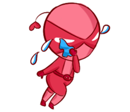 Pink Lady in Actions sticker #10892206