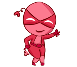 Pink Lady in Actions sticker #10892207