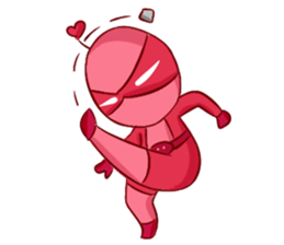 Pink Lady in Actions sticker #10892213