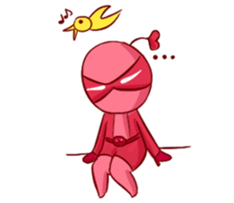 Pink Lady in Actions sticker #10892215