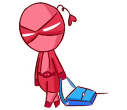 Pink Lady in Actions sticker #10892218